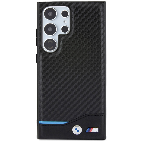 Etui BMW BMHCS24L22NBCK Samsung Galaxy S24 Ultra S928 czarny/black Leather Carbon Case
