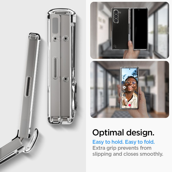 ETUI SPIGEN ULTRA HYBRID PRO GALAXY Z FOLD 6 CRYSTAL CLEAR