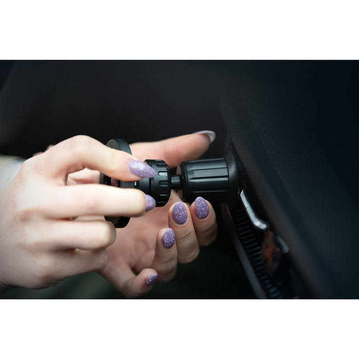 FORCELL F-Grip PrecisionX uchwyt samochodowy do szyby/deski/kratki kompatybilny z MagSafe czarny