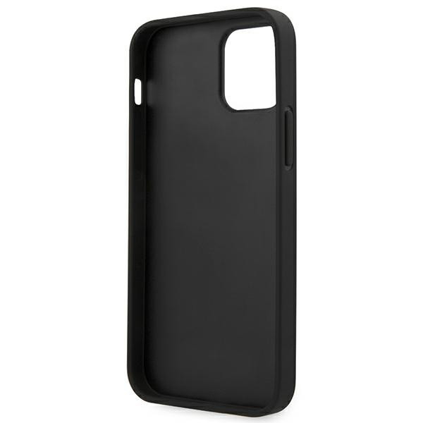 Etui GUESS Apple iPhone 12 12 Pro 4G Metal Gold Logo Szary Hardcase