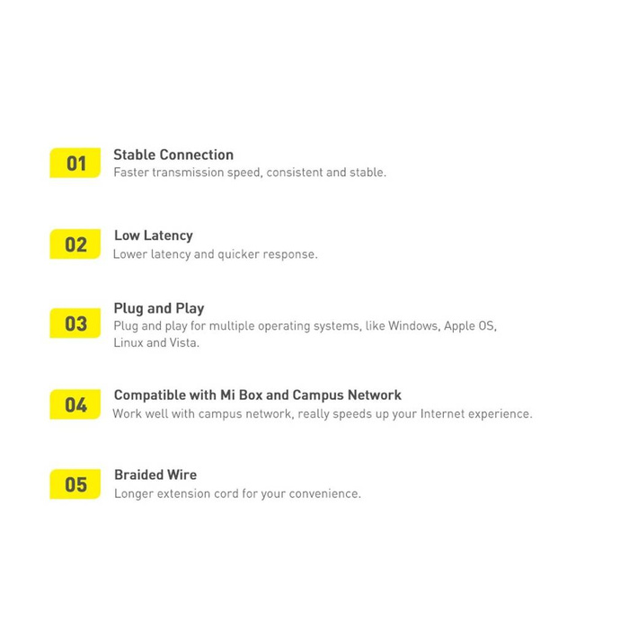  Baseus Lite Series zewnętrzna karta sieciowa USB-A - RJ-45 1Gbps (1000Mbps) czarny (WKQX000101)