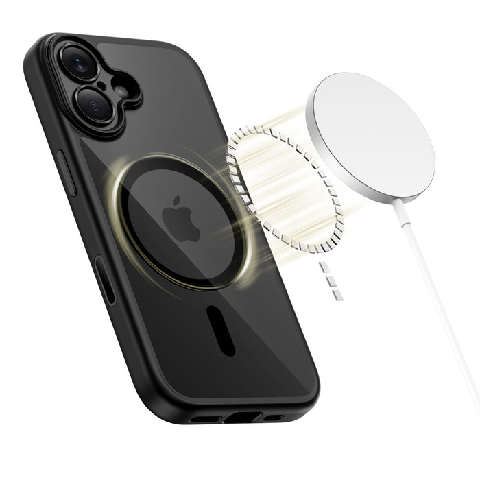 TECH-PROTECT MAGPEAK MAGSAFE CC IPHONE 17 BLACK/CLEAR