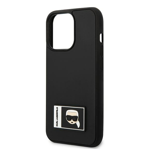 Etui KARL LAGERFELD Apple iPhone 13 Pro Ikonik Patch Czarny Hardcase