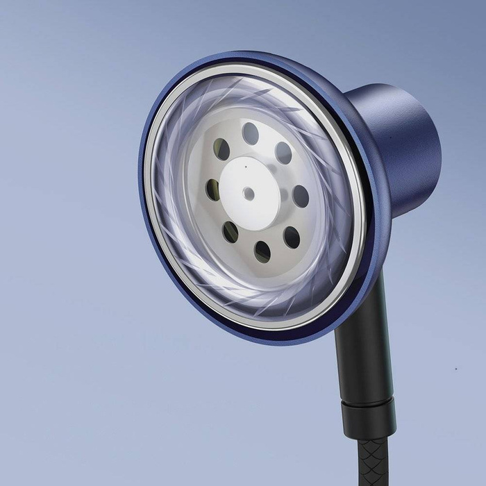 Baseus Encok H19 przewodowe douszne słuchawki 3,5 mm mini jack z pilotem i mikrofonem niebieski (NGH19-01)