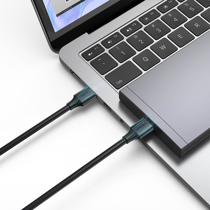 Ugreen kabel przewód USB - USB (męski - USB 3.2 Gen 1) 0,5 m czarny (US128 10369)