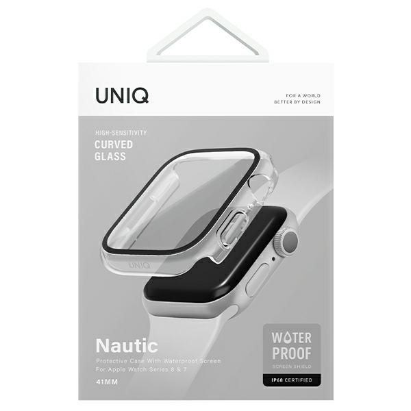 Etui UNIQ etui Nautic Apple Watch Series 7/8 45mm przezroczysty/dave clear