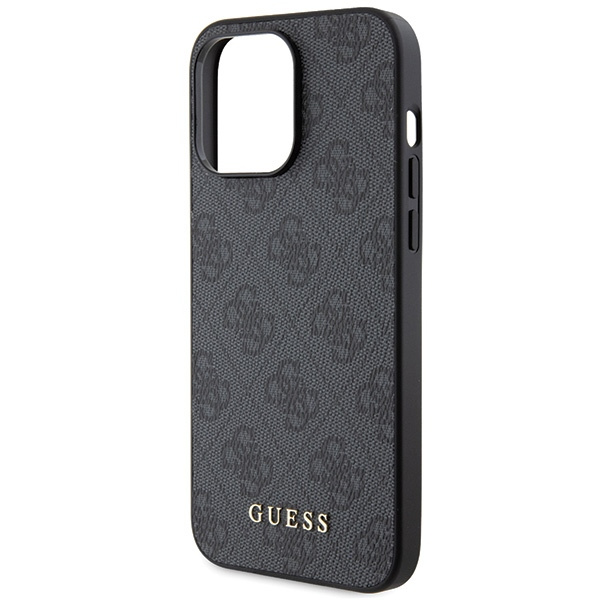 Etui Guess GUHCP15LG4GFGR iPhone 15 Pro 6.1" szary/grey hard case 4G Metal Gold Logo Case