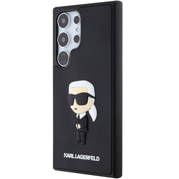 Etui Karl Lagerfeld KLHCS24L3DRKINK Samsung Galaxy S24 Ultra S928 czarny/black hardcase 3D Rubber Ikonik Case