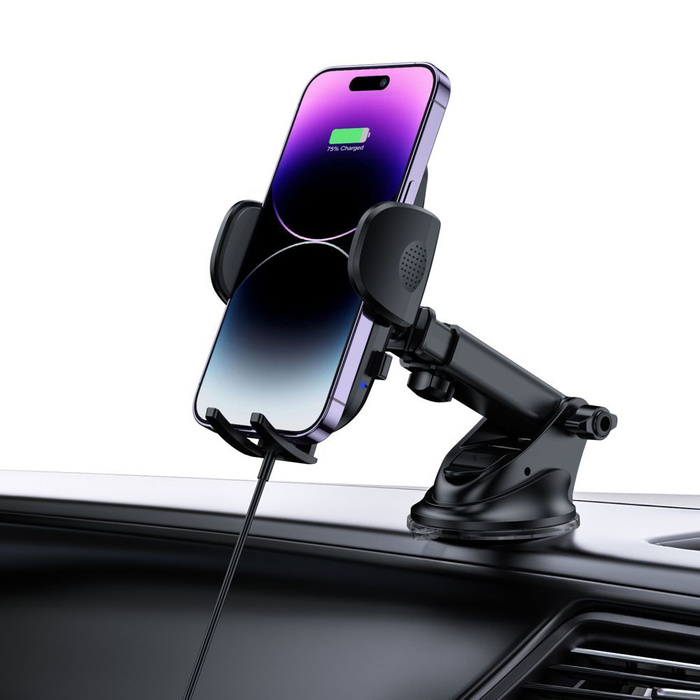 UCHWYT Tech-Protect Cm15w-v1 Dashboard & Vent Car Mount Wireless Charger 15w Black