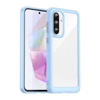 Etui Outer Space Case do Samsung Galaxy A56 pokrowiec z elastyczną ramką - niebieskie