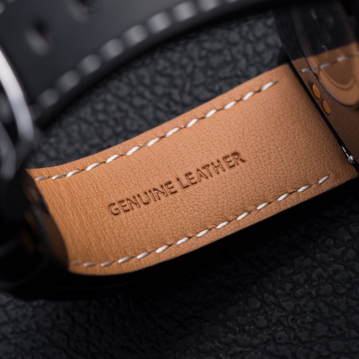 Pasek do Apple Watch Forcell F-Design FA20 dziurki skóra ekologiczna 38 / 40 / 41 mm czarny