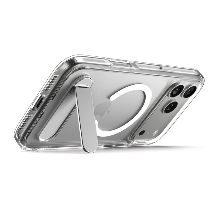 ETUI SPIGEN IPHONE 17 PRO MAX ULTRA HYBRID ”S” MAG MAGSAFE PRZEZROCZYSTE/BIAŁE