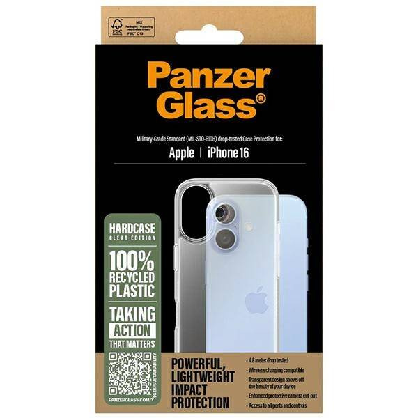 Etui PanzerGlass HardCase iPhone 16 6.1" przezroczysty/transparent 1287