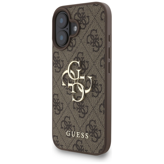 Etui Guess 4G Strap 4G Classic Logo do   iPhone 16 brązowy