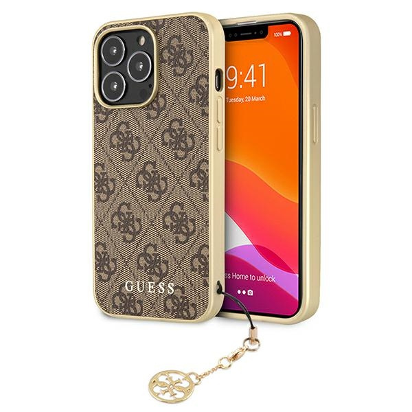 Etui GUESS Apple iPhone 13 Pro 4G Charms Collection Brązowy Hardcase