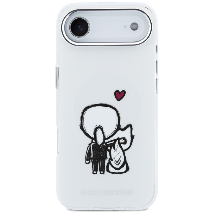 Etui Karl Lagerfeld Karl & Choupette     Back MagSafe do iPhone Air przezroczysty