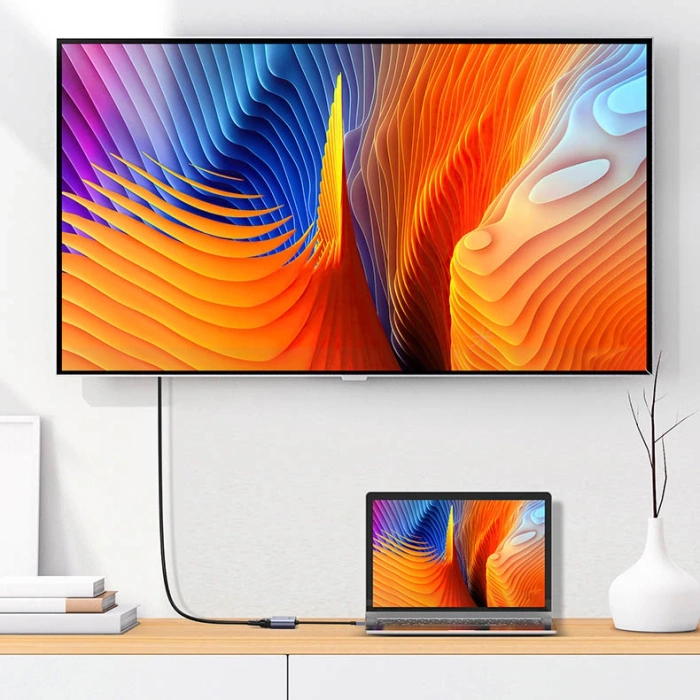 Przejściówka Ugreen CM449 USB - HDMI 1.3 (1920x1080 60Hz), VGA 1.2 (1920x1080 60Hz) - szara