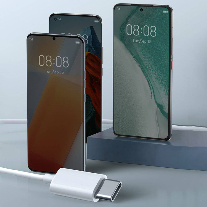 Baseus Encok C17 douszne słuchawki na kablu z mikrofonem USB Typ C białe (NGCR010002)