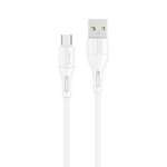 USAMS Kabel U68 microUSB 2A Fast Charge 1m biały/white SJ502USB02 (US-SJ502)