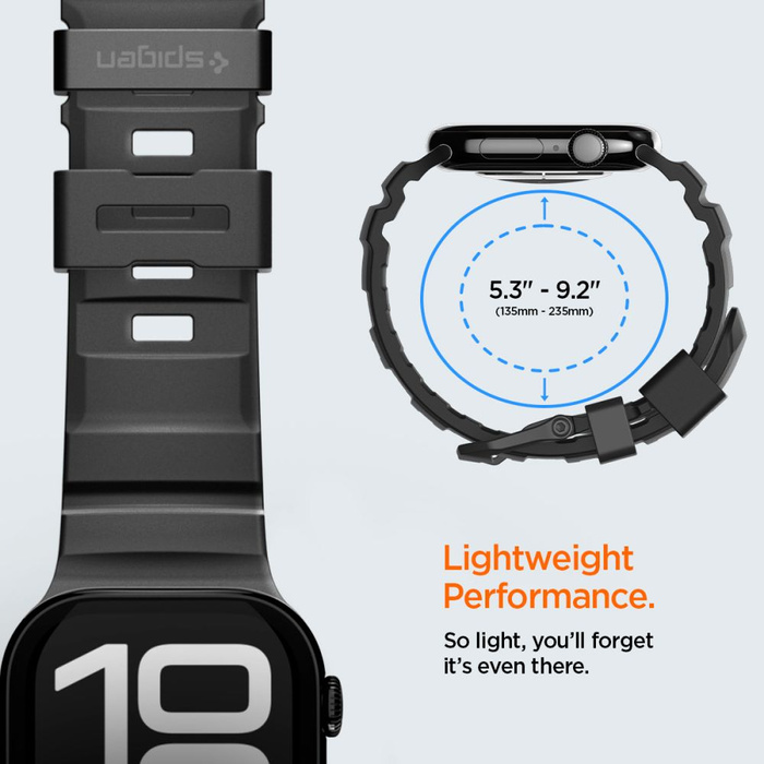 PASEK SPIGEN APPLE WATCH 8 / 9 / 10 / 11 / SE / ULTRA (44 / 45 / 46 / 49 MM) WBS2 BAND BLACK