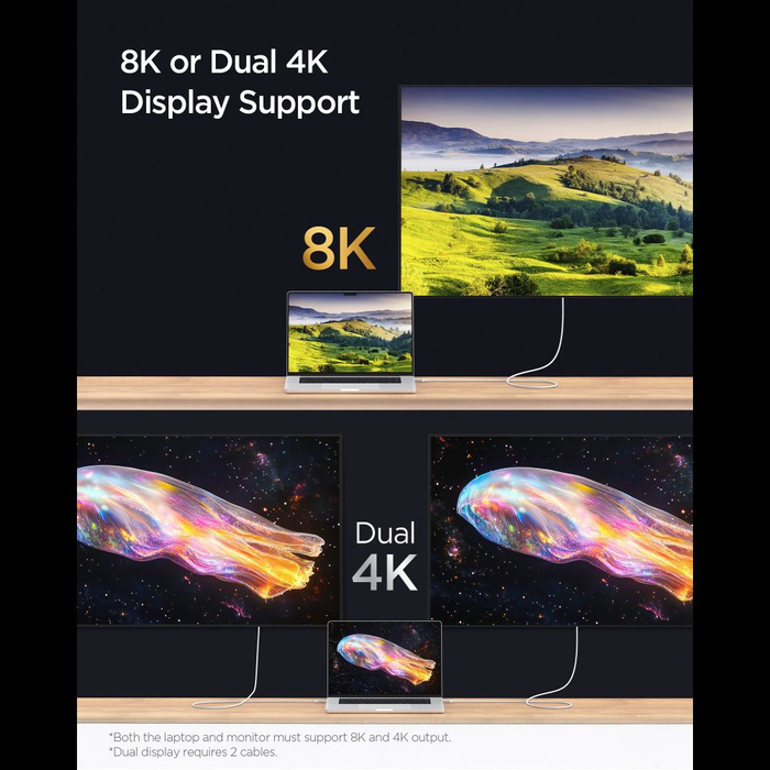 KABEL USB-C SPIGEN EB24015CC ESSENTIAL 240W 150CM CZARNY