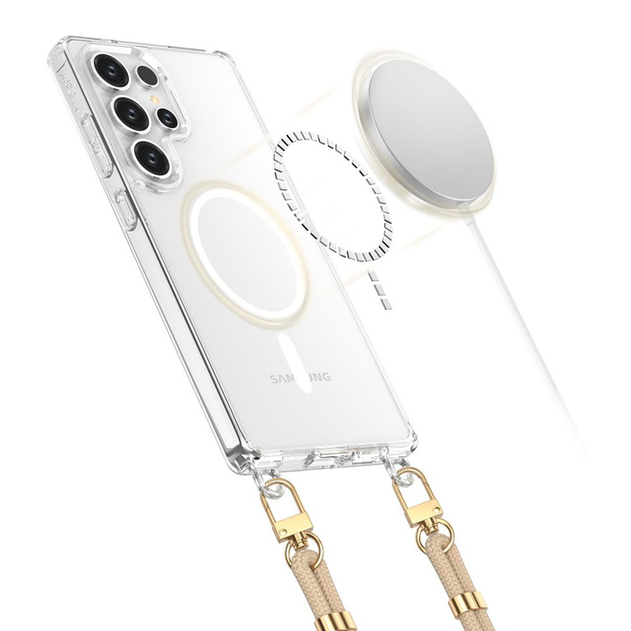 TECH-PROTECT FLEXAIR CHAIN MAGSAFE GALAXY S25 ULTRA BLACK & TAUPE