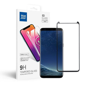 Szkło hartowane do Samsung Galaxy S8 (full glue / case friendly) Blue Star 5D czarne
