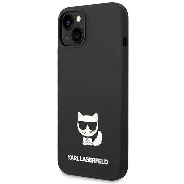 Etui KARL LAGERFELD Apple iPhone 14 Silicone Choupette Body Czarny Hardcase