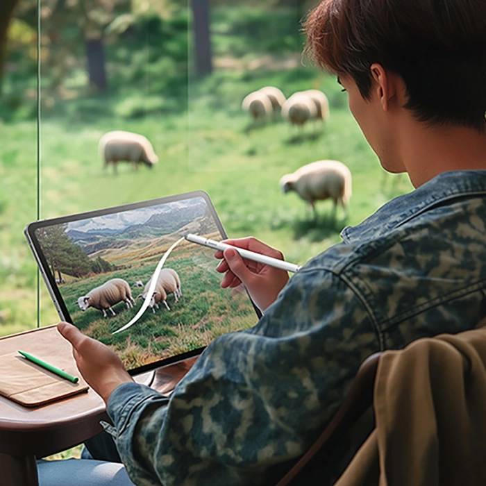 Rysik pasywny Baseus Smooth Writing III 3w1 wersja magnetyczna - biały