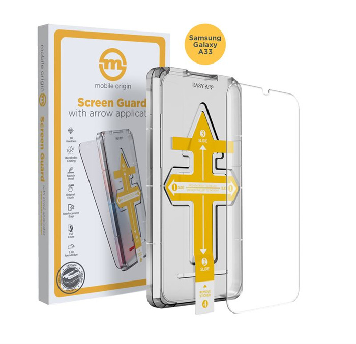 Mobile Origin Screen Guard Samsung Galaxy A33 with arrow applicator