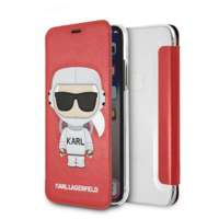 Etui Karl Lagerfeld Klflbkpxkscore iPhone X/ Xs Bookcase Czerwony/red Karl Space Cosmonaut Case