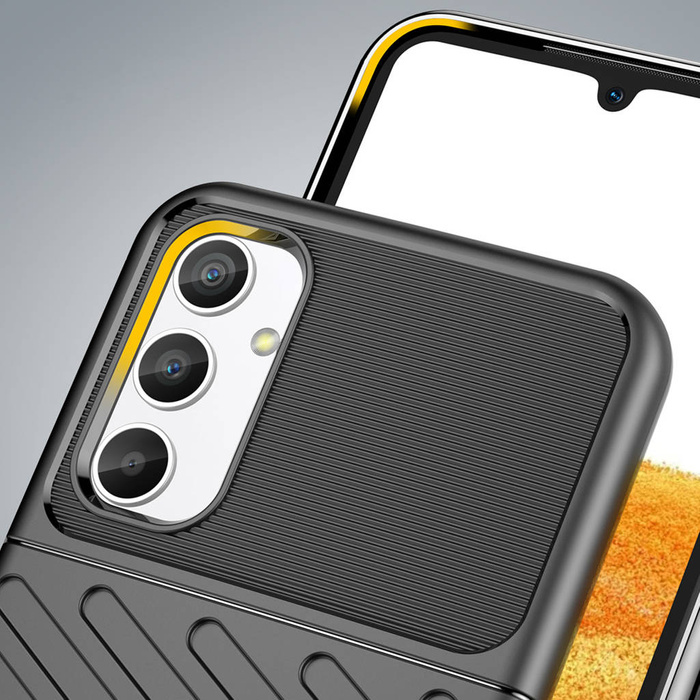 Etui Thunder Case etui do Samsung Galaxy A34 5G silikonowy pancerny pokrowiec czarne Case