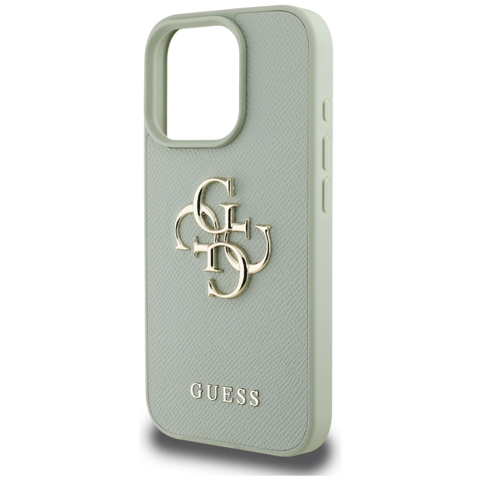 Etui Guess Grained Big 4G Logo Small      Classic Logo do iPhone 16 Pro Max zielony