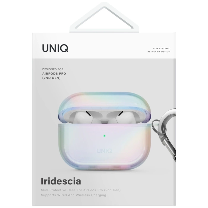 Etui UNIQ Iridescia do AirPods Pro 2     Hang Case holo quartz