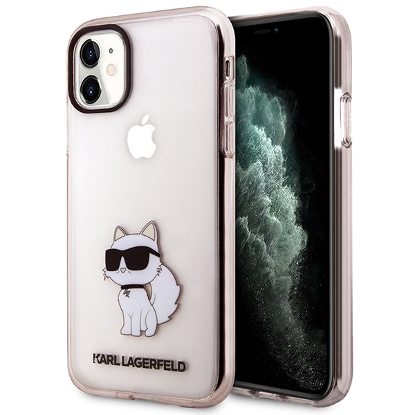 Etui Karl Lagerfeld KLHCN61HNCHTCP iPhone 11 6,1" różowy/pink hardcase Ikonik Choupette Case