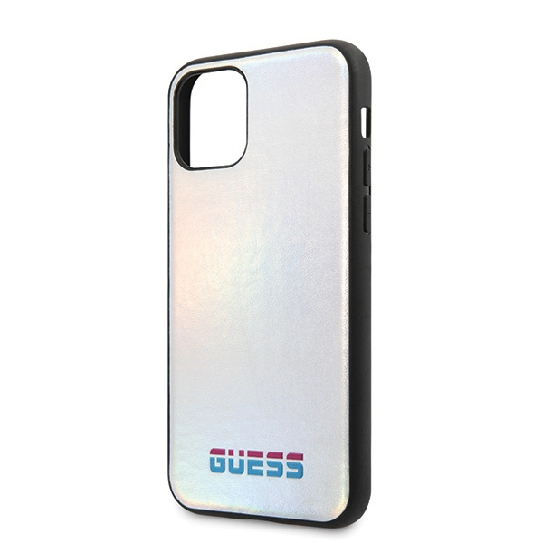 Etui GUESS Apple iPhone 11 Pro Max Iridescent Srebrny Hardcase