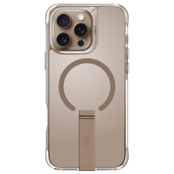 Etui UNIQ Eleva with Vertica Stand iPhone 16 Pro Max 6.9" złoty/taupe gold