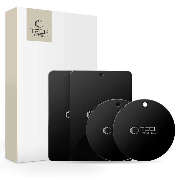 UCHWYT TECH-PROTECT METALPLATE MAGNETIC CAR MOUNT 4-PACK BLACK