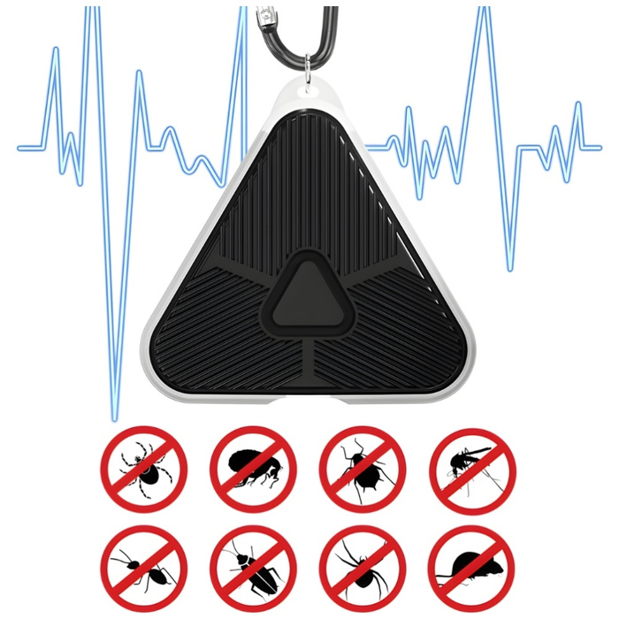 Ultradźwiękowy odstraszacz owadów        MajesticLine czarny