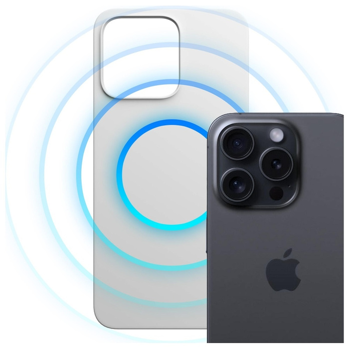 Etui 3MK Hardy MagSilicone do Apple      iPhone 13 Pro Max srebrny