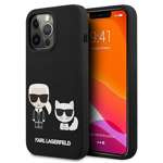 Etui KARL LAGERFELD Apple iPhone 13 Pro Silicone Karl & Choupette Czarny Hardcase