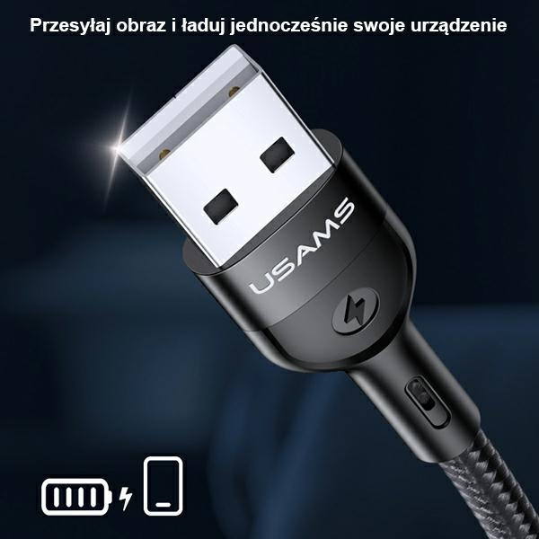 Kabel USAMS HDMI USB Apple Lightning U53 US-SJ442 2m Czarny
