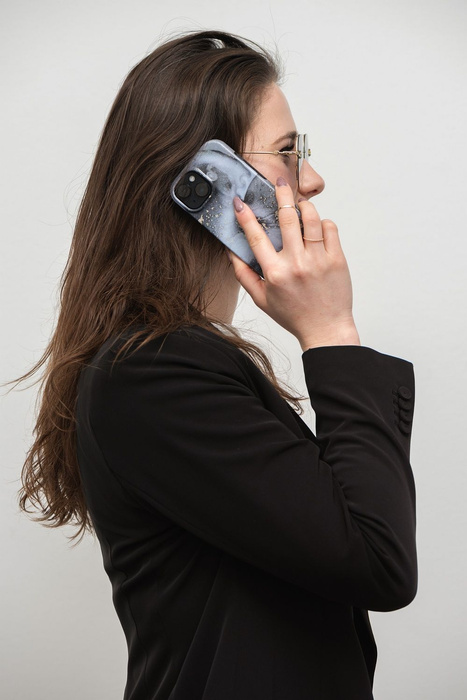 FORCELL F-PROTECT Mirage futerał kompatybilny z MagSafe do IPHONE 15 Pro Max marble mist