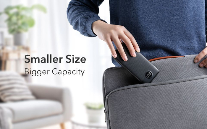 Powerbank Veger L10S (W1105PD) PD QC3.0 2A 20W 10000 mAh czarny 0INT