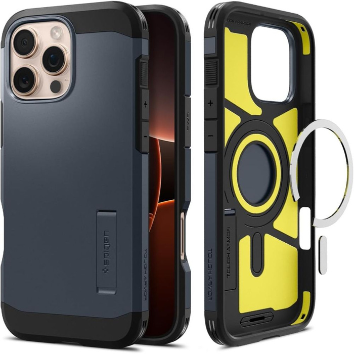 ETUI SPIGEN TOUGH ARMOR MAG MAGSAFE IPHONE 16 PRO MAX METAL SLATE