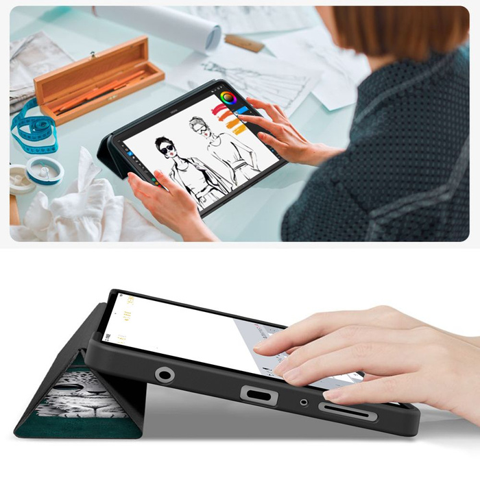 TECH-PROTECT SMARTCASE GALAXY TAB A9 / A11 8.7 X110 / X115 / X133 / X135 SAD CAT