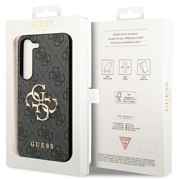 Etui Guess GUHCS23S4GMGGR S23 S911 szary/grey hardcase 4G Big Metal Logo Case