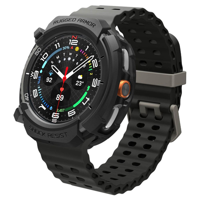 ETUI SPIGEN SAMSUNG GALAXY WATCH 8 CLASSIC 46 MM RUGGED ARMOR MATTE CZARNE