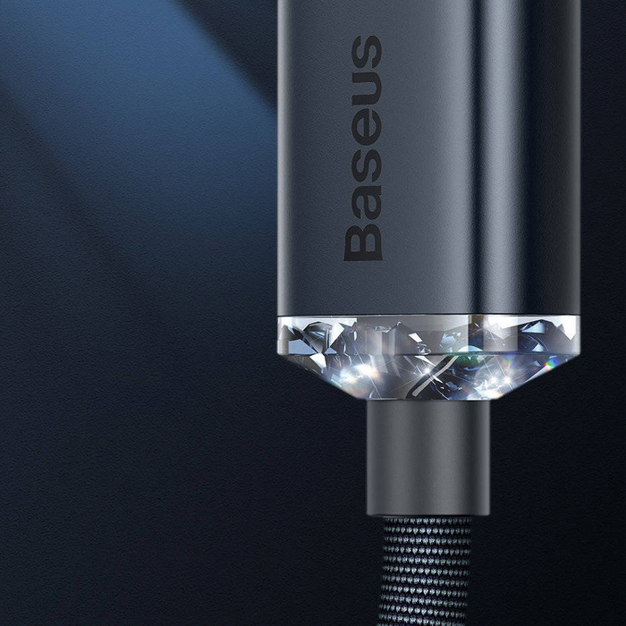 Baseus Crystal Shine Series kabel przewód USB Typ A - Lightning 2,4A 1,2m fioletowy