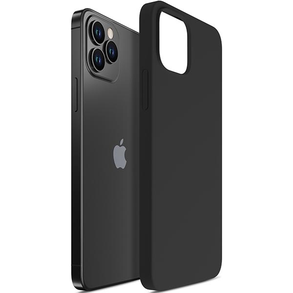 ETUI 3MK Silicone Case iPhone 12 Pro Max 6,7" czarny/black Case